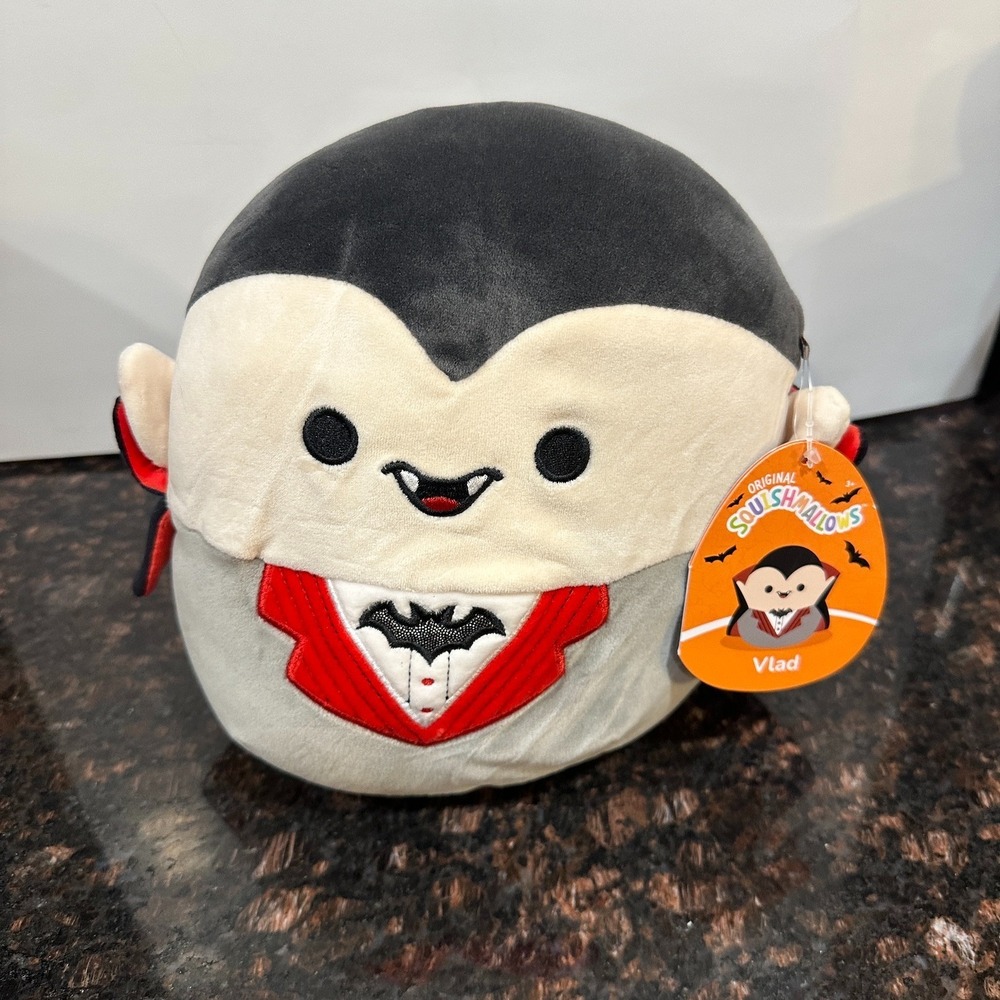Squishmallows Vlad Vampire 8in Halloween Plush Original Tag Kellytoy NWT